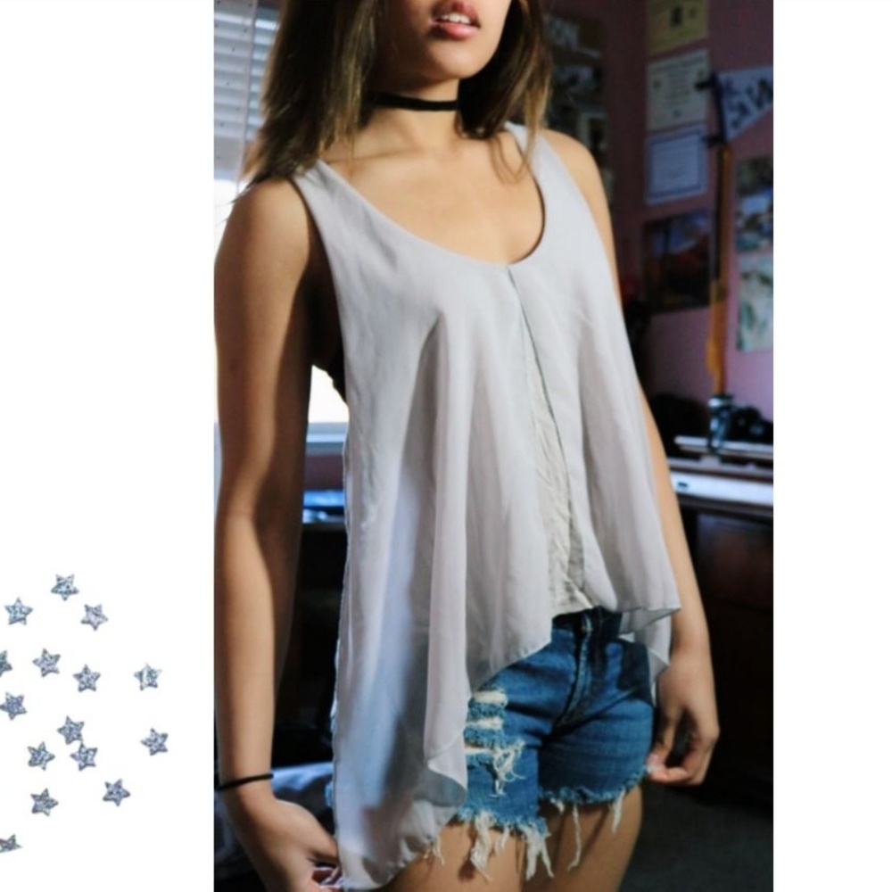 Issi Lavender Flowy Top